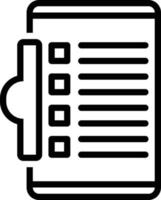 Line icon for task vector