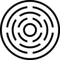 Line icon for target vector