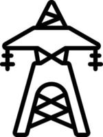 Line icon for transmission tower vector