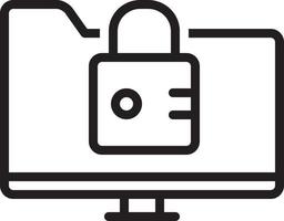 Line icon for privatization vector