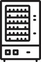 Line icon for vending machine vector