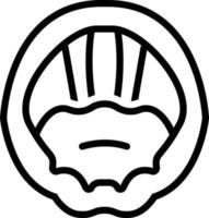 Line icon for vocal cords vector