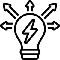 Line icon for creativity mode vector