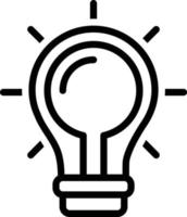 Line icon for find a solution vector