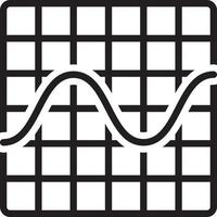 icono de línea de onda vector