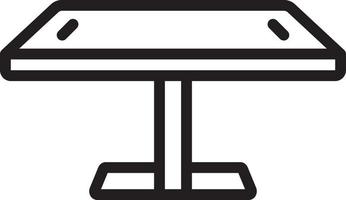 Line icon for digital table vector