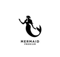 Mermaid logo icon design illustration vector