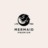 premium mermaid vector logo illustration design