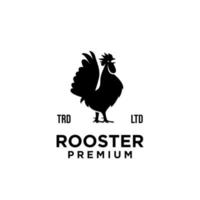 Premium Rooster icon logo design template Vector Illustration