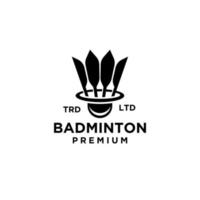 diseño de icono de vector de volante de bádminton premium