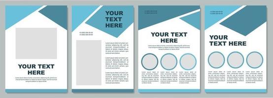 Geometric corporate brochure template vector