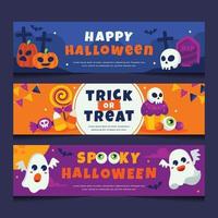 banner de tema de halloween vector