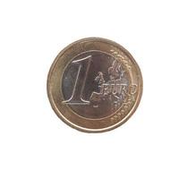 One Euro coin photo