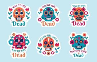 Day of the dead stickers