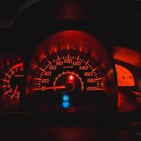 Speedometer at night photo