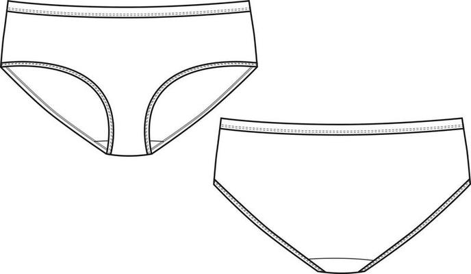 panties sketch. panties underwear women. wardrobe lace underwear. shorts  5534068 Vector Art at Vecteezy