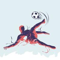 football soccer splash silhouette vector