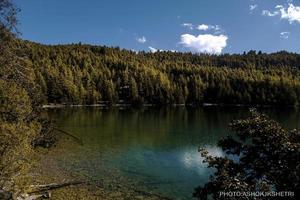 vista del lago nepal foto