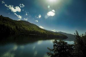 vista del lago nepal foto