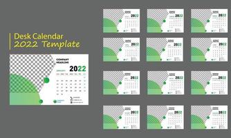 diseño de calendario creativo web2022 vector