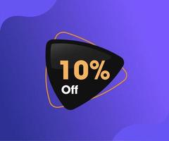 10-Off Triangle Price Tag vector