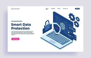 Data protection network data security and confidential data protection vector