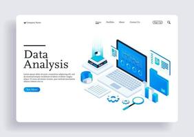 Data station of future hardware of global data center vector