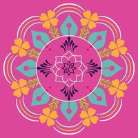 Mandala Flower Background Design Template vector