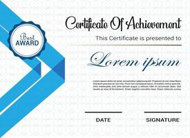 Modern Premium Certificate Templates Design. Unique Diploma Template. vector