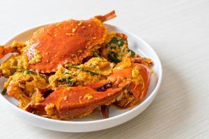 Stir fried crab with curry powder photo