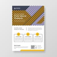 modern minimal corporate flyer design vector