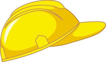 casco de seguridad amarillo aislado