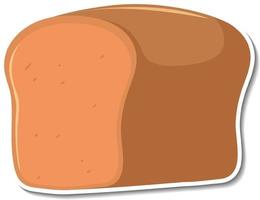 Wheat bread sticker on white background vector