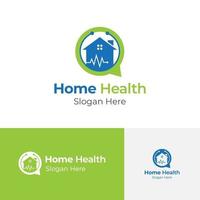 Home Health Logo - health home logo template vector