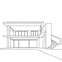 coloring pages - house vector - flat simple and non-editable