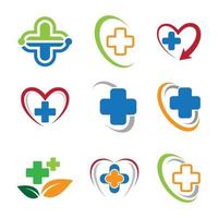 Medical care logo images vector