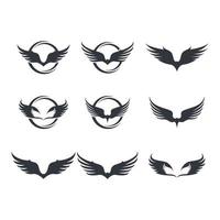 Wing logo images vector