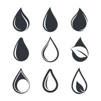 Water drop logo images vector