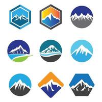 imagenes de logo de montaña vector