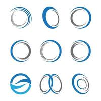 Circle logo design vector