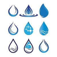 Water drop logo images vector