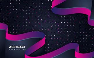 shiny dark black and purple shape overlap background technology vector