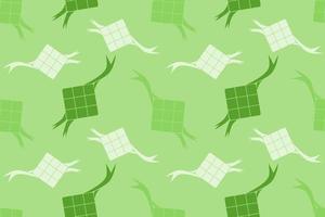 Ketupat of Geometric Square Seamless Pattern Design vector