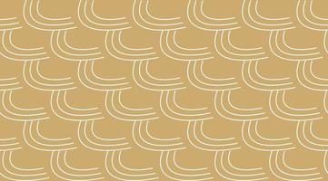 Geometric cloud line wave gold luxury. Background seamless pattern vector