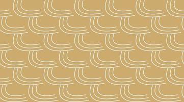 Geometric cloud line wave gold luxury. Background seamless pattern vector