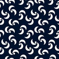 piece spiral moon seamless pattern. blue background design vector