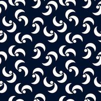 piece spiral moon seamless pattern. blue background design vector