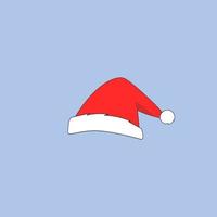 Santa Hat Icon Sign Flat Illustration vector