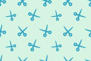 Scissors Cute Seamless Pattern Design vector