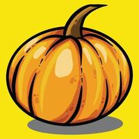 Ilustración de vector de calabaza de dibujos animados